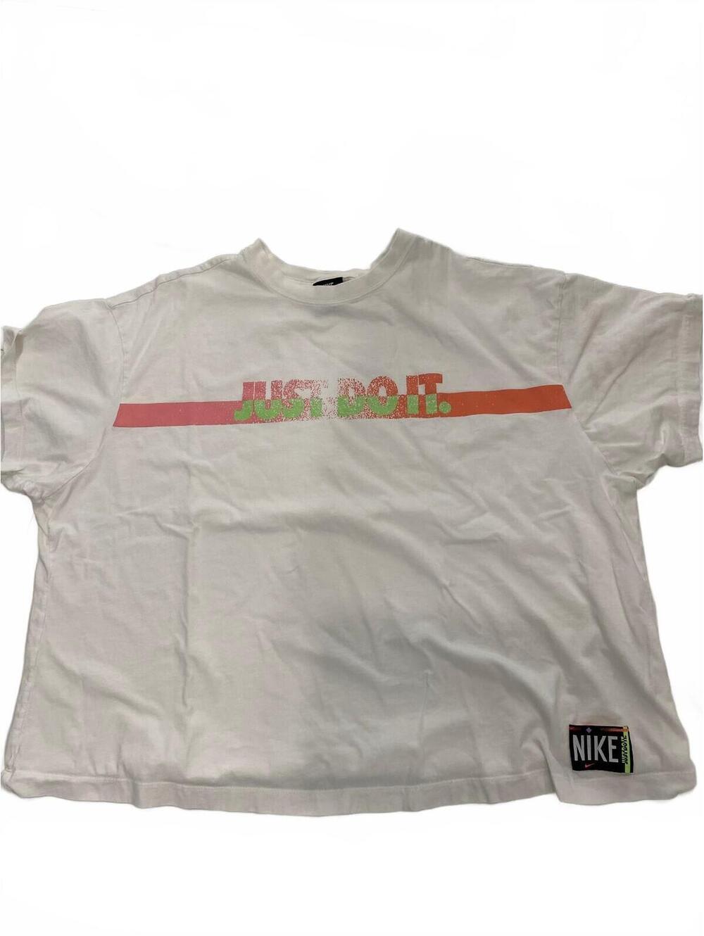 Nike Just Do It White Graphic T-Shirt 3X